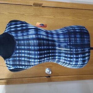2oh Threads sheer sleeveless top pretty blue